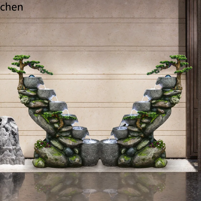 

DSA Rockery Water Fountain Fish Pond Outdoor Garden Courtyard Circulating Ornament Landscaping