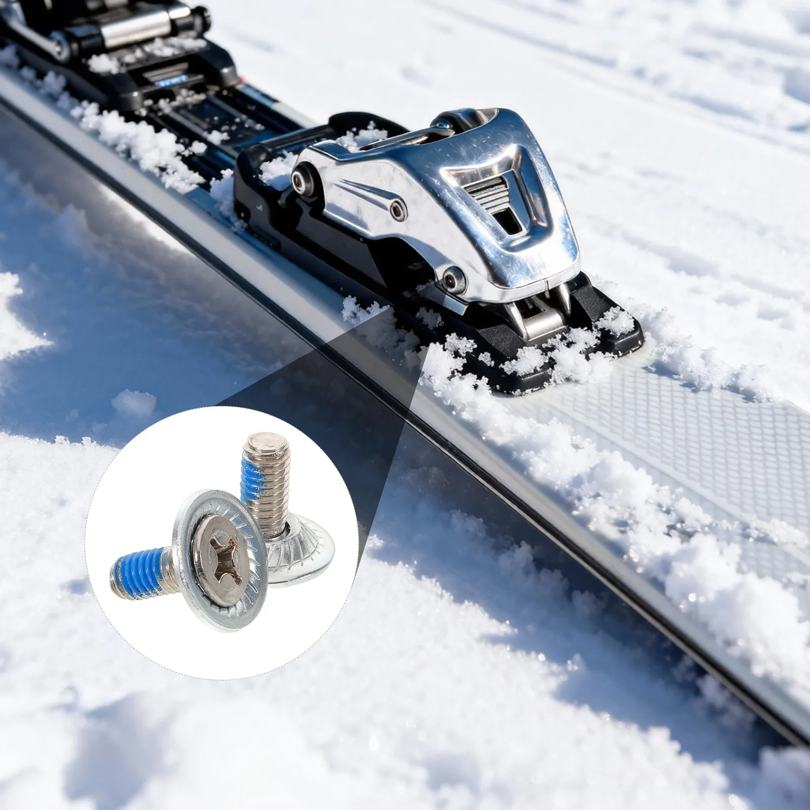 

8Pcs Snowboard Binding Screws Stainless Steel Hardware Replacement Repair Kit Mounting Bolts Snowboard Parts Accessories