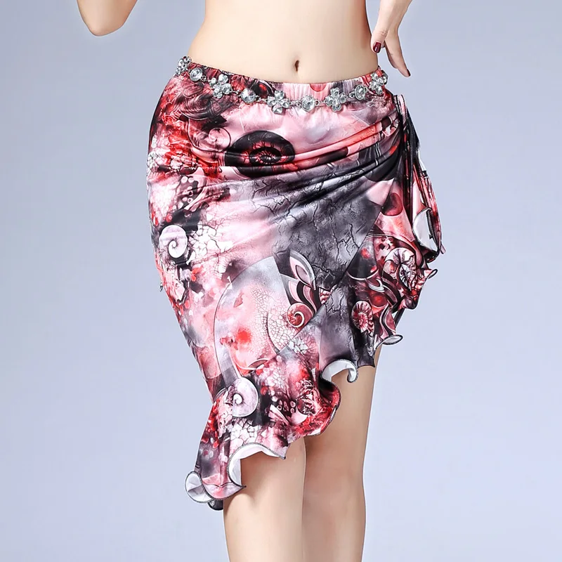 Belly Dance Half Skirt 2024 Summer Dress New Oriental Dance Dress Training Dress Sexy Wrap Hips