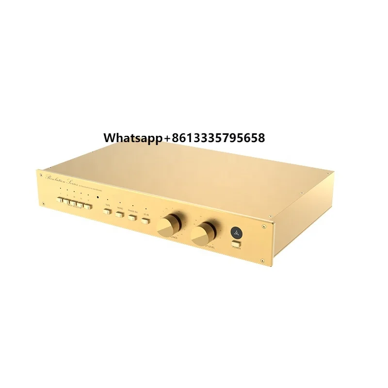 

BRZHIFI New Clone S-wiss FM255MKII Audiophile HIFI 2 Channel Audio Preamplifier Remote Control Home Theater Sound Amplifier