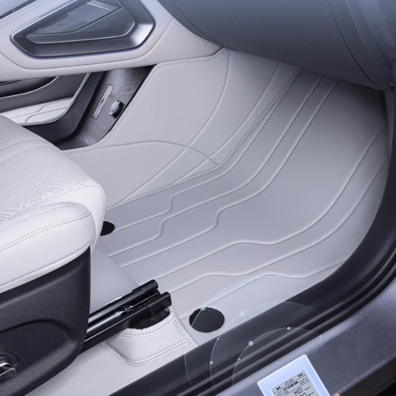 

Custom Nappa Leather Car Foot Protect Mat Auto Luxury Waterproof Floor Pad Accessory For BYD YUAN PRO S1 PRO ATTO2 2024-Present
