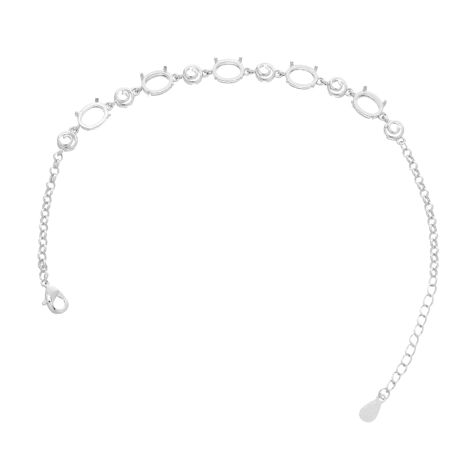 

Cabochon Metal Bracelet Base Blank Adjustable Chain Bezel Tray DIY Jewelry Making Findings Bangles Tray Bezel Bracelet Tool