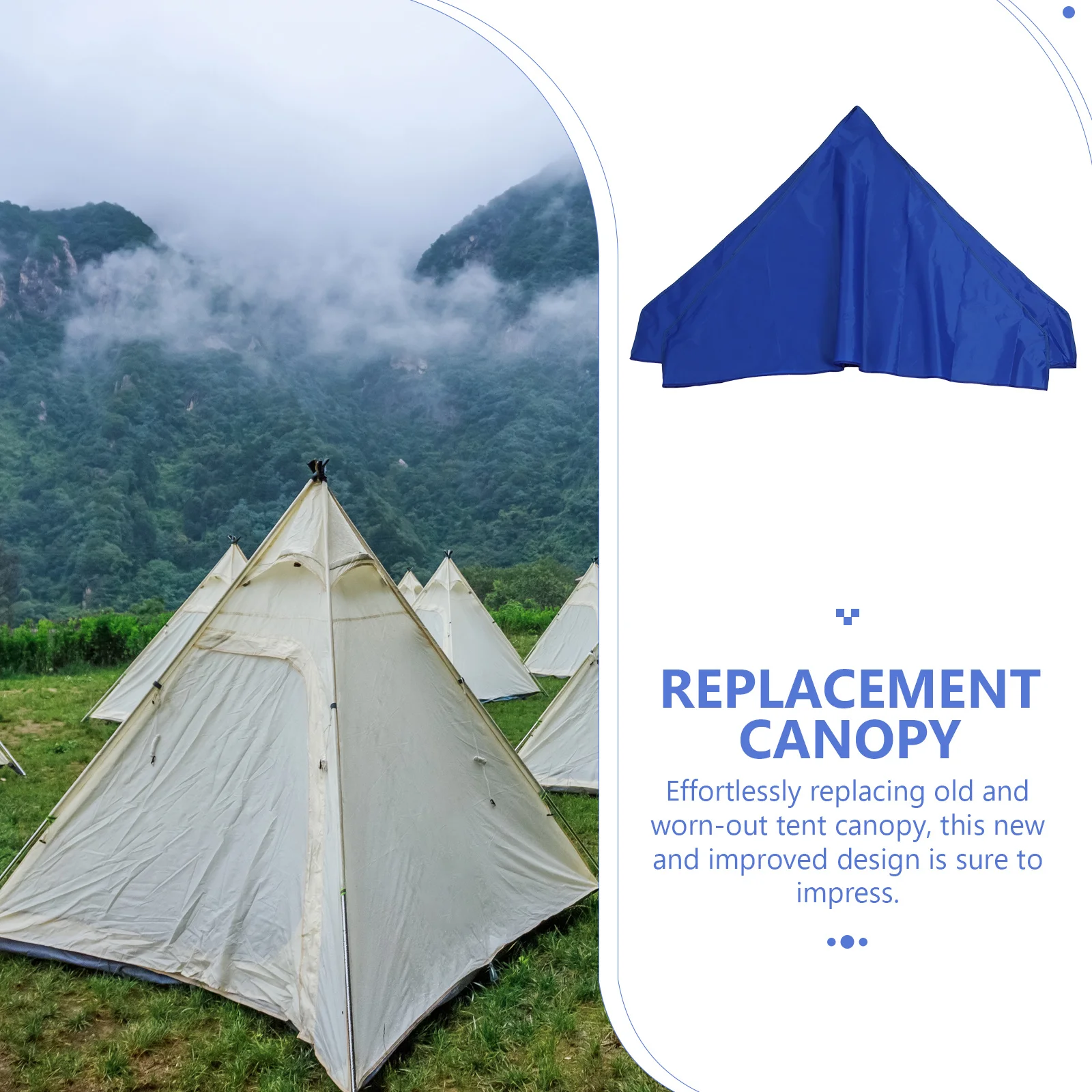 

Rain Proof Canopy Replacement Outdoor Patio Resistant Shelter Cover Tent Replacement Fabric For Aluminum Steel Frame
