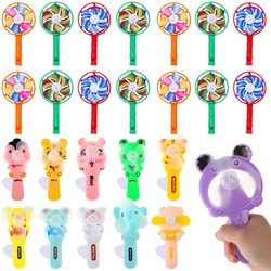 Manual Press Cooling Fan Mini Portable Plastic Cartoon Animal Fans Multiple Styles Household Product Summer Outdoor Activity TMZ