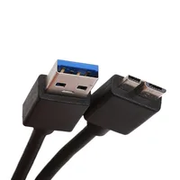 Para disco duro externo HDD Cable de súper velocidad USB 3,0 tipo A a USB3.0 Micro B Cable adaptador macho Cable de sincronización de datos
