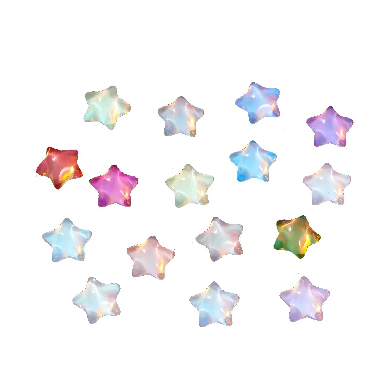 Wholesale Mocha Crystal Starfish Rhinestones, 8mm/10mm Glossy Faceted Gems for Nail Art Garment Handmade Jewelry Decoration