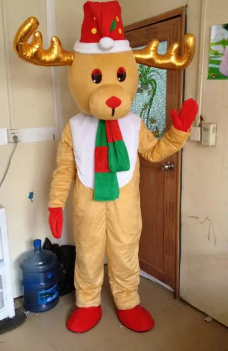 

Adult Cosplay Costume Elk Mascot Costume Cartoon Character Halloween Fancy Dress Christmas Party Reindeer Maskote Anime Carnival