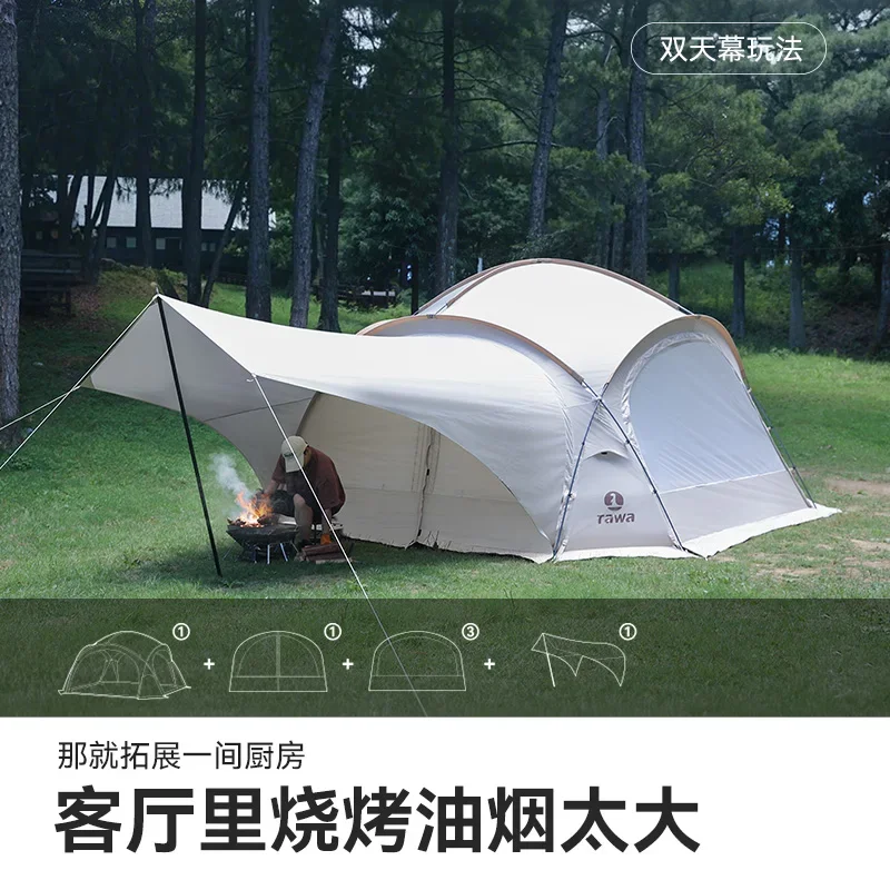 Top tent outdoor camping overnight rainstorm protection thickened windproof