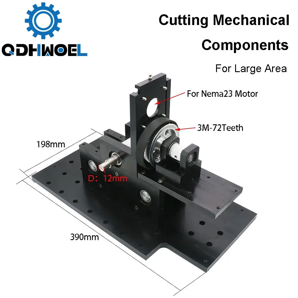 QDHWOEL Single Head Laser Mechanical Parts For Large Format CO2 Cutting Engraving Machine 1318 1325 1518 1525 1820 1825 2030