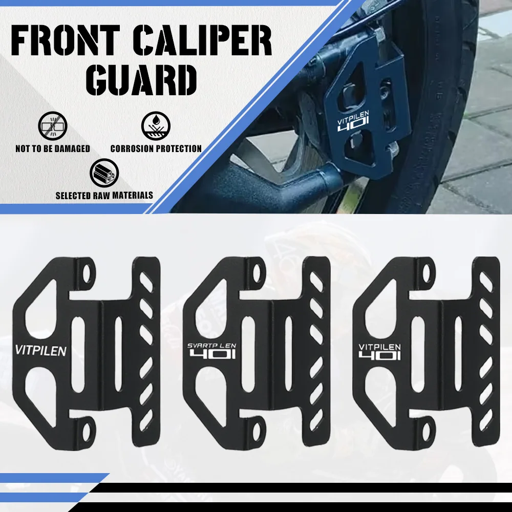 

For Husqvarna SVARTPILEN VITPILEN 401 125 200 2017-2024 2020 2021 2022 Motorcycle Front Caliper Guard Cover Guard Protection
