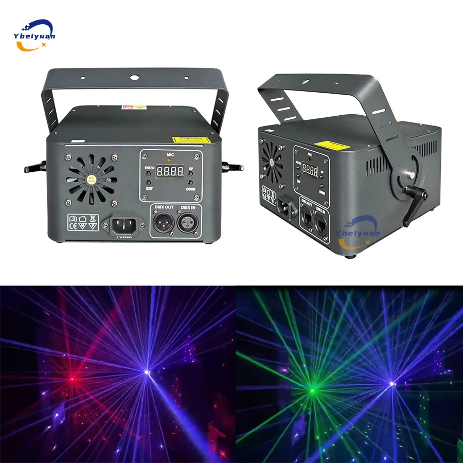 2 واط 3 واط كامل اللون السماء المرصعة بالنجوم ضوء الليزر DMX512 مناسبة ل DJ ديسكو KTV الموسيقى بار قاعة الولائم المسرح المنزلي وغيرها من الأماكن الداخلية