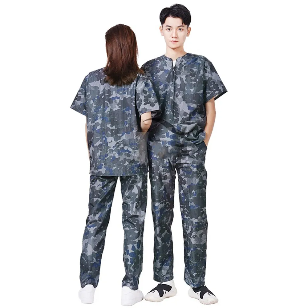 Cat Dog Bath Watertight Uniform Pet Groomer Waterproof Work Clothes Pet Shop Shearing Non-stick Hair Overalls Camouflage