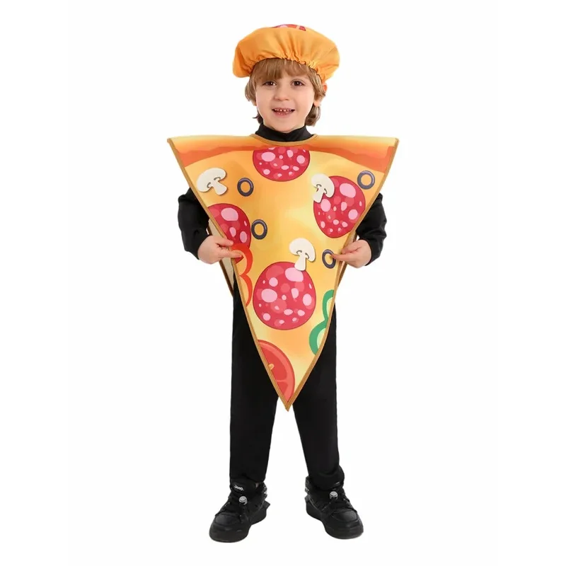 Divertido chocolate queso Pizza Hot Dog salchicha mermelada Donut disfraz Halloween comida Cosplay carnaval fiesta de Purim vestido elegante niña niños