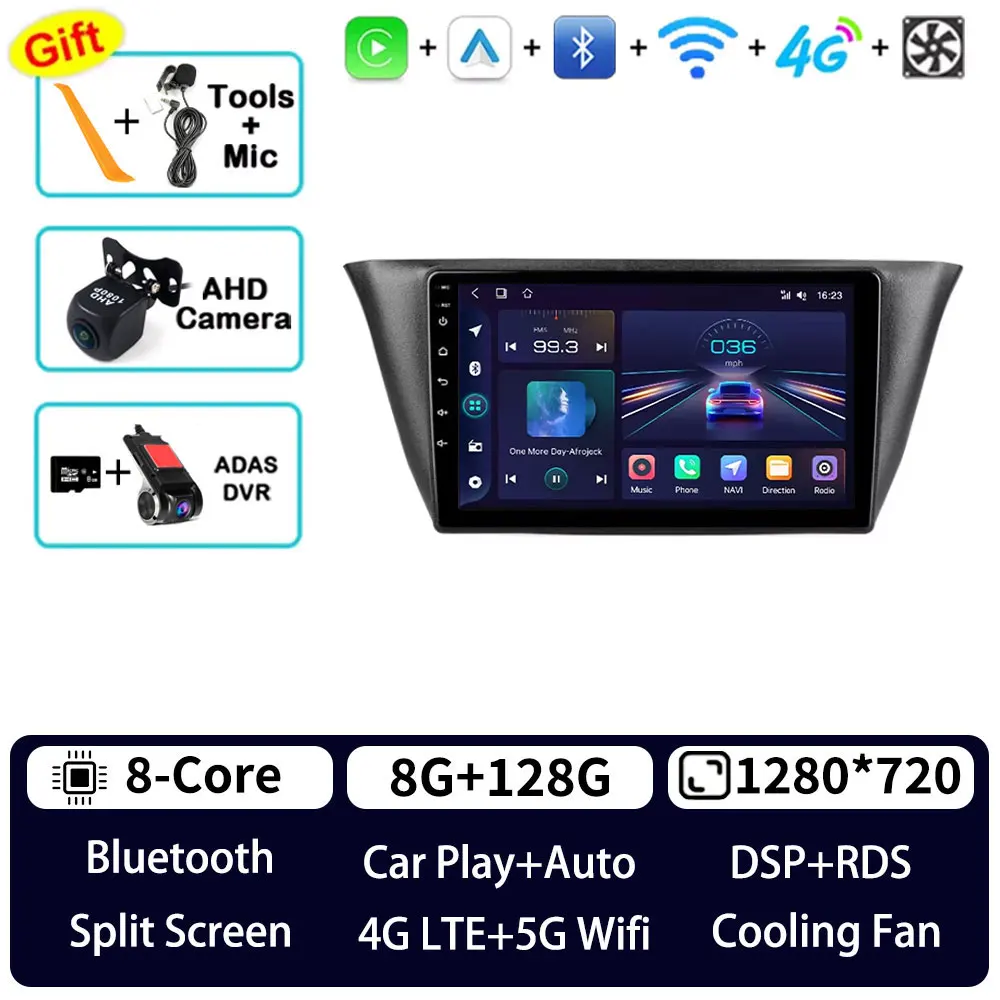 Android 15 Autoradio Voor Iveco Daily 6 2014 - 2022 Navi Head Unit QLED GPS Multimedia Speler BT Draadloze Carplay Video Head Unit