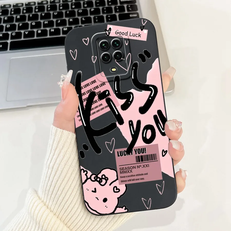 For Xiaomi Redmi Note 9s Case Note9 Pro Cartoon Soft Silicone Len Proective Coque For Redmi Note 9Pro Max Note9 Pro Phone Bags