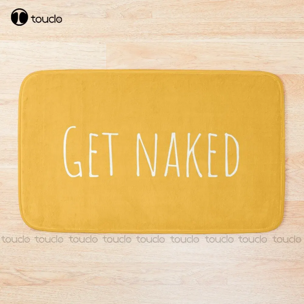 Get Naked Funny Bathroom Graphic Bath Mat Christmas Bathroom Mat Music Bathrug