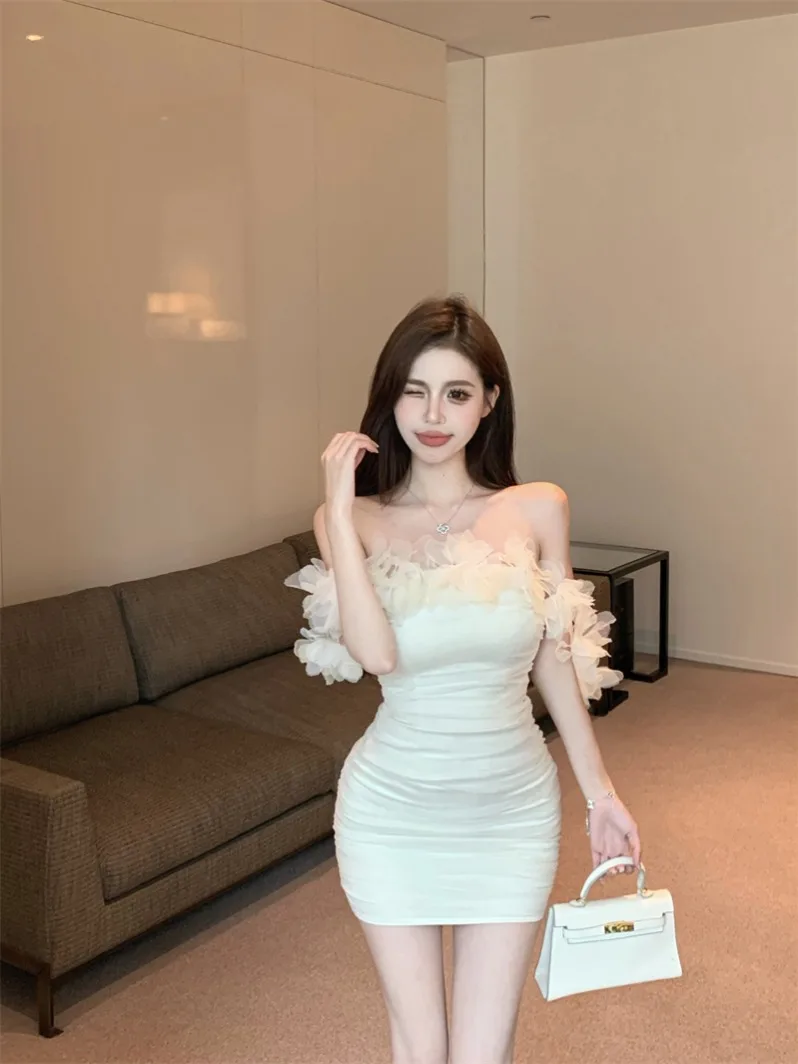 

Pure Desire, женское сексуальное платье-труба с цветочным принтом на одно плечо, облегающее летнее платье с высокой талией