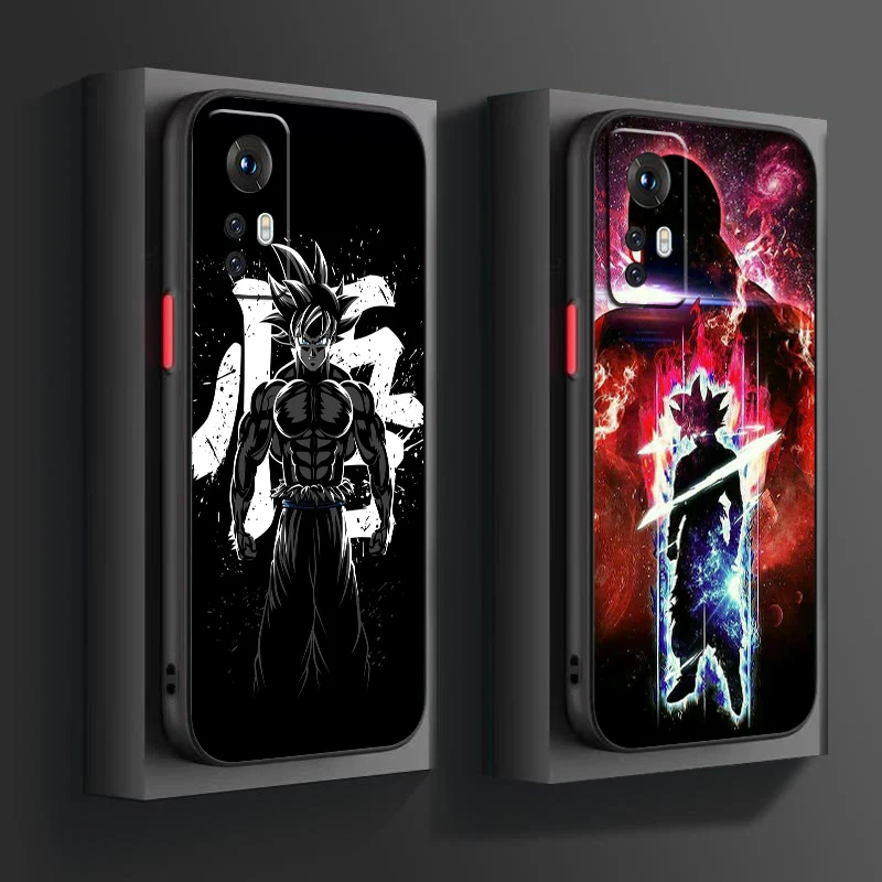 Fashion D-Dragon Ball Goku Frosted Translucent For Xiaomi Mi 13 12 12T 11T 11 11i 10T 10 9T Pro Lite Ultra 5G Funda Phone Case