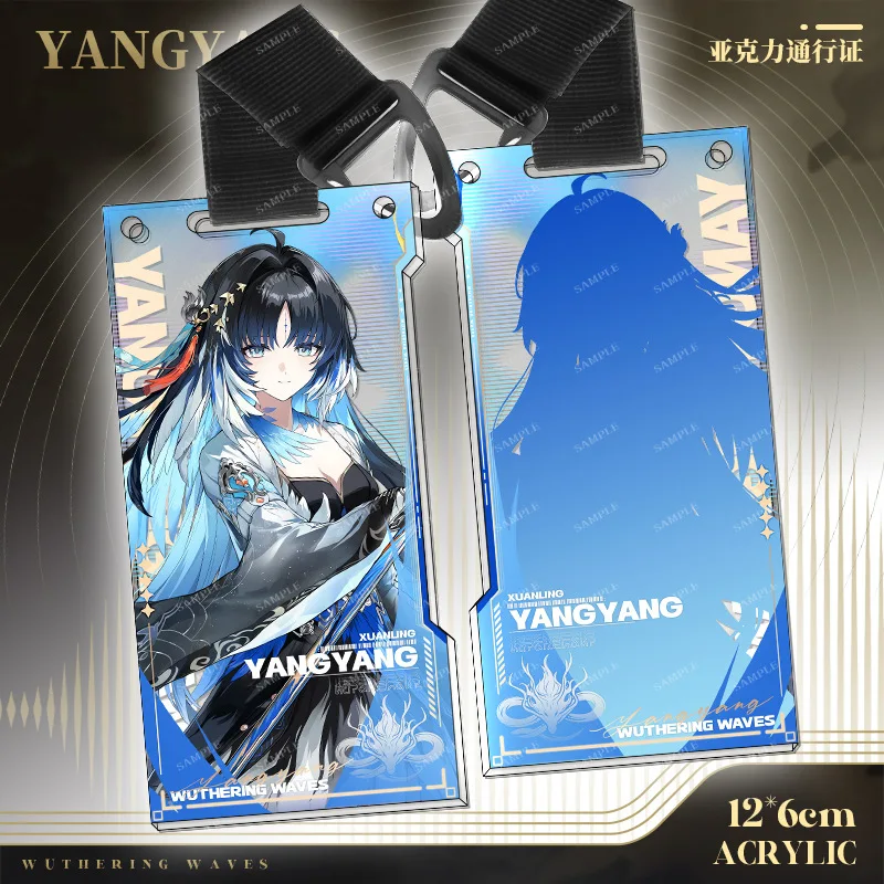 New Wuthering Waves Acrylic Pass Yangyang Suisui Hiyuki Lucy Pendant Keychain Backpack Jewelry Cute Friend Gift