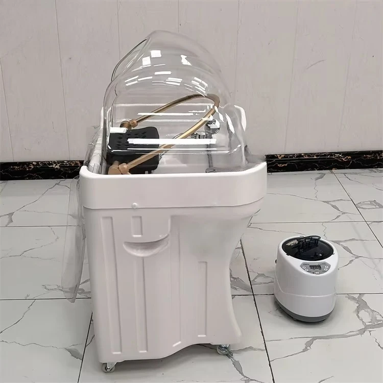 Popular 50L Bac Head Spa Therapy Hair Washing No Plumbing Portable Shampoo Basin Sink With Water Tanks for Beauty Salon Clinic