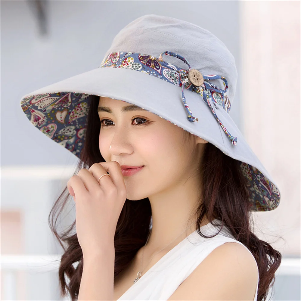 Fashion Women Summer Wide Brim Hat Holiday Travel Beach Sun Hats Bowknot Folding Straw Hat Lady Outdoor Floppy Caps Panama Hats