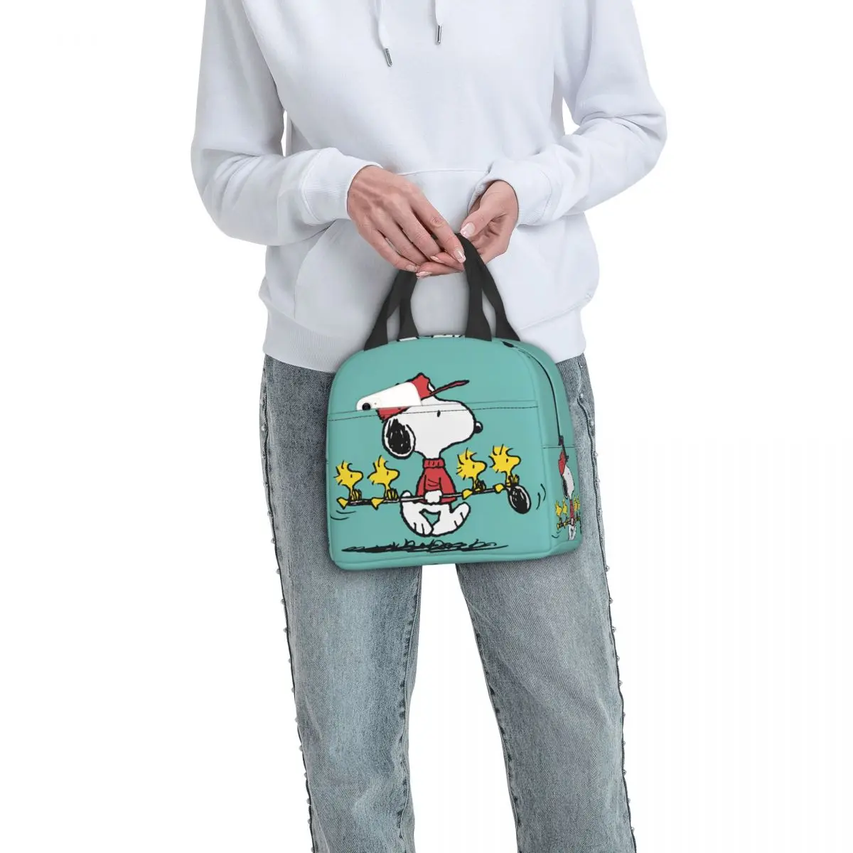 Snoopy and Friends Golf Lunch Bag Fashion Lunch Box For Women Office Wygodna torba termoizolacyjna Niestandardowe termiczne torby na lunch