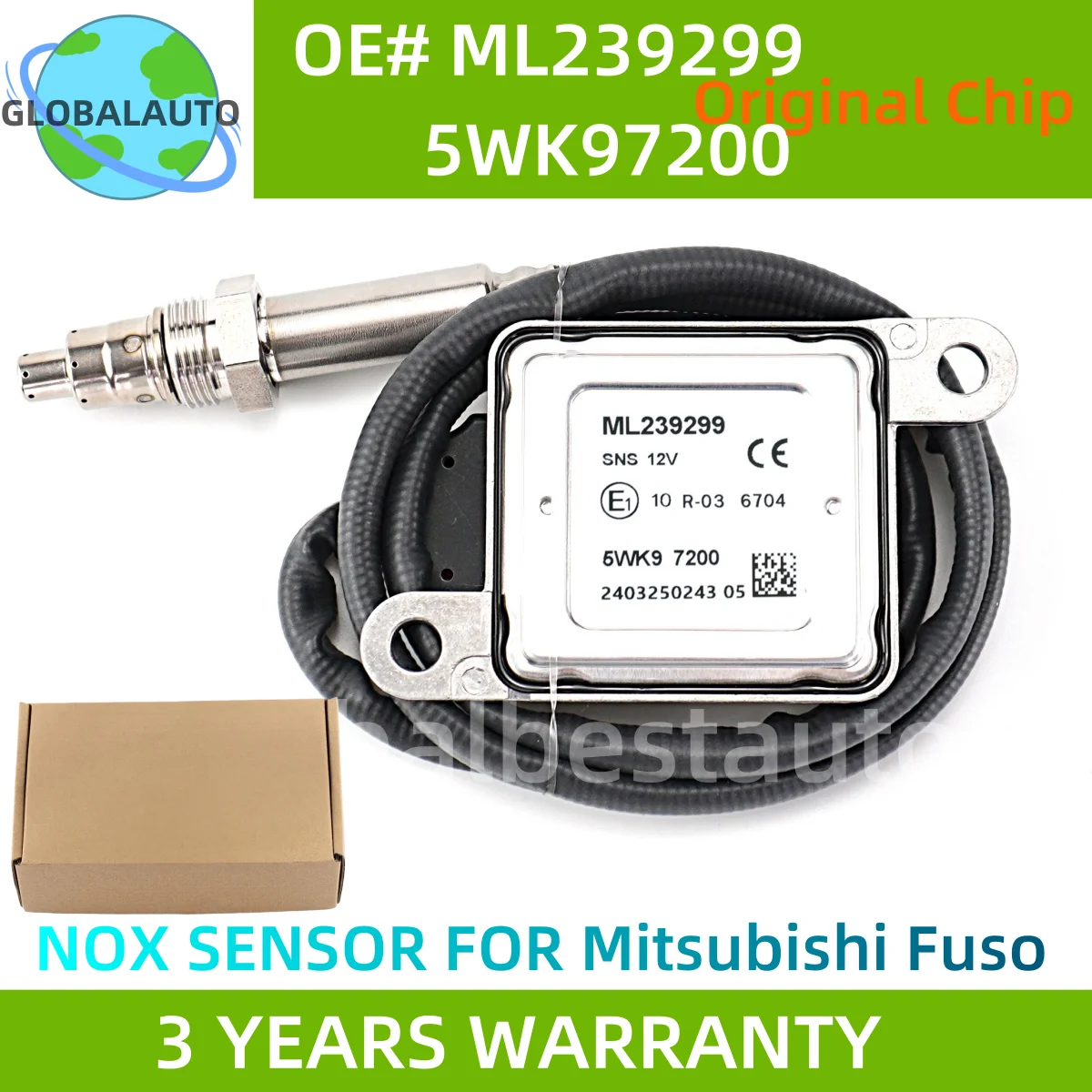 

ML239299 ML 239299 5WK97200 5WK9 7200 Original New Nitrogen Oxygen NOx Sensor For Mitsubishi Canter Fuso 2017 After Cat