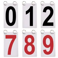 0-9 Score Number School Sports Competition Digit Scoreboard Replacement Cards