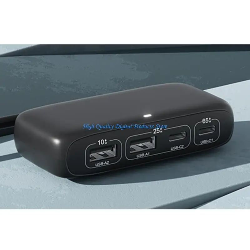 U2JE Compactly 65W Type C Hub USB C Power Data Splitter para cargar rápido en viaje