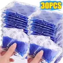Silica Gel Desiccant Packs Moisture Absorber Beads Color-chang Indicator Non Toxic Dehumidifier Electronic Product Drying Agent