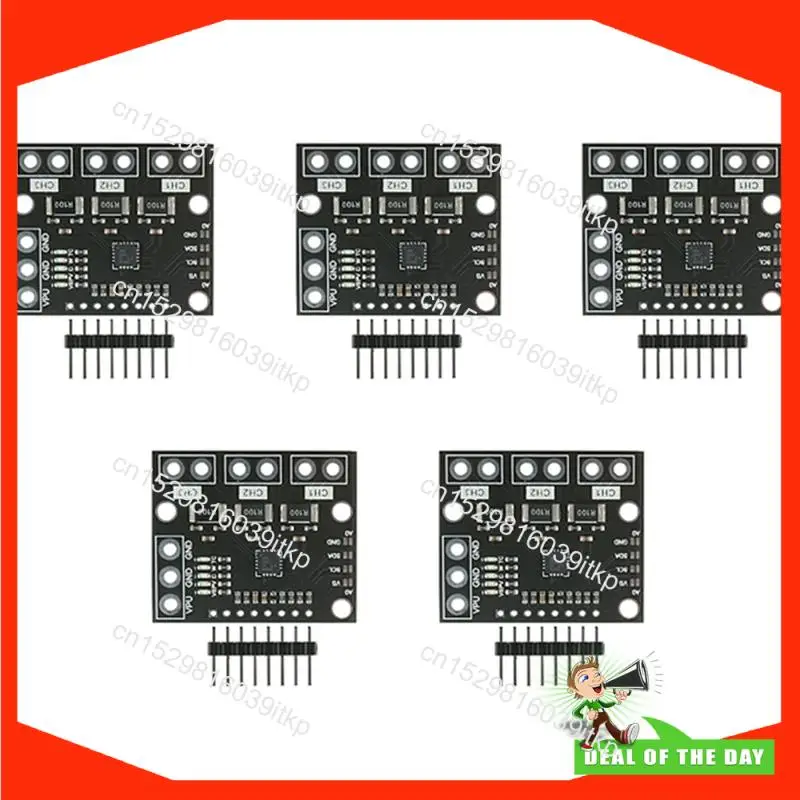 أغسطس 5X I2C SMBUS INA3221 ثلاثي القناة تحويلة مصدر إمداد بالتيار الجهد رصد الاستشعار لوحة تركيبية استبدال INA219