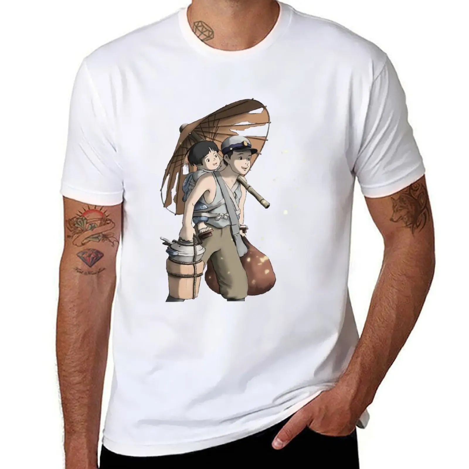 

Grave Of The Fireflies T-Shirt man t shirt luxury anime tshirt T-Shirt