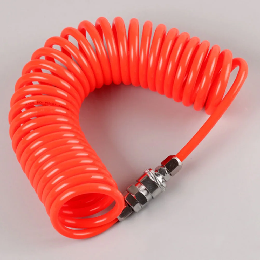 

Recoil Air Hose Lightweight Retractable Coiled Cold Weather Durable Kink Free Flexible Garden Accessories Spring