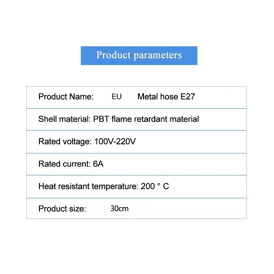 Eu Plug To E27 Holder Light Bulb Socket With Switch Flexible Lamp Base Conversion Table Lamp Converter 30cm Light Socket
