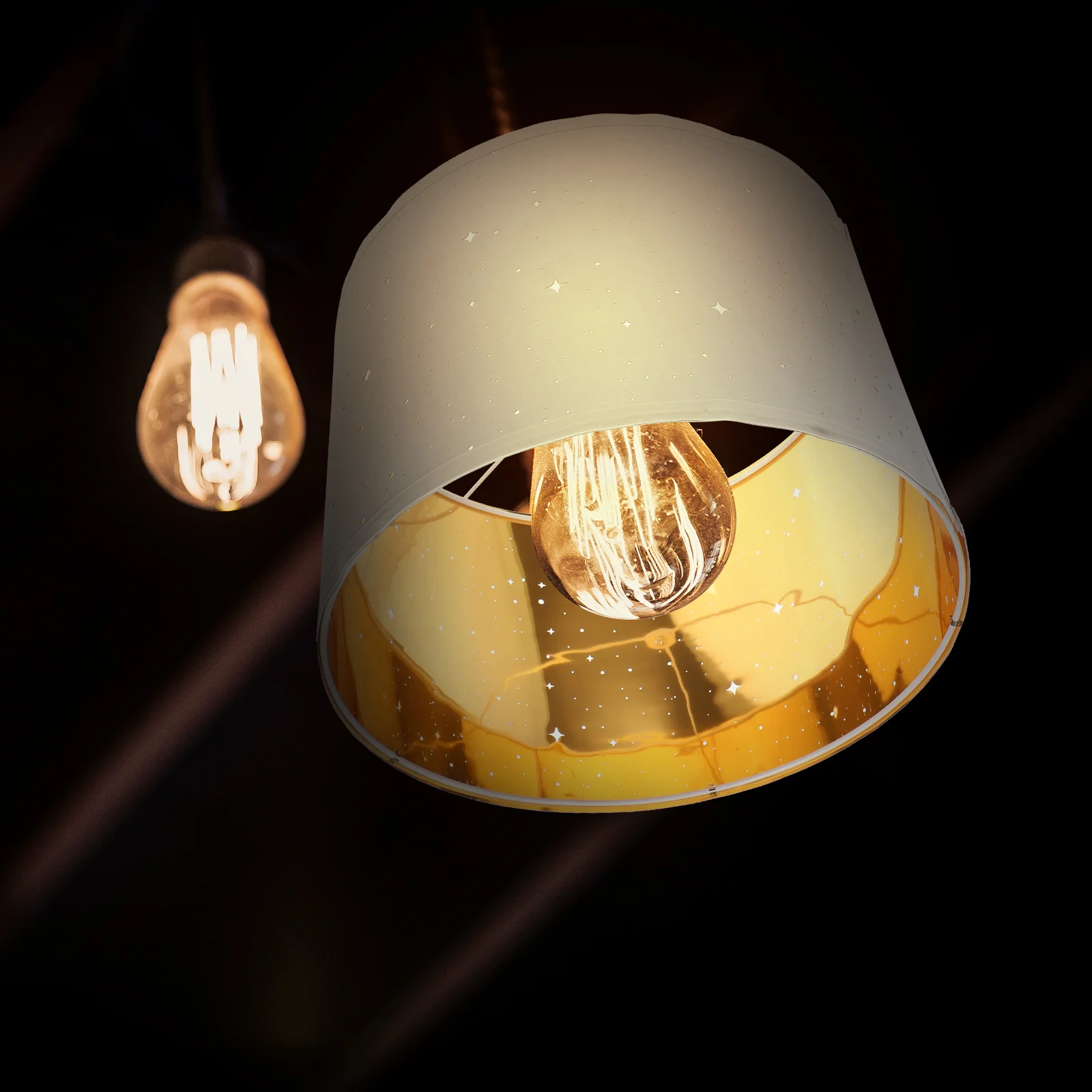 غطاء مصباح من القماش بتصميم بسيط بإطار معدني من القماش عاكس الضوء لطاولة المكتب والجدار والمكتب يستخدم الضوء العالمي #4