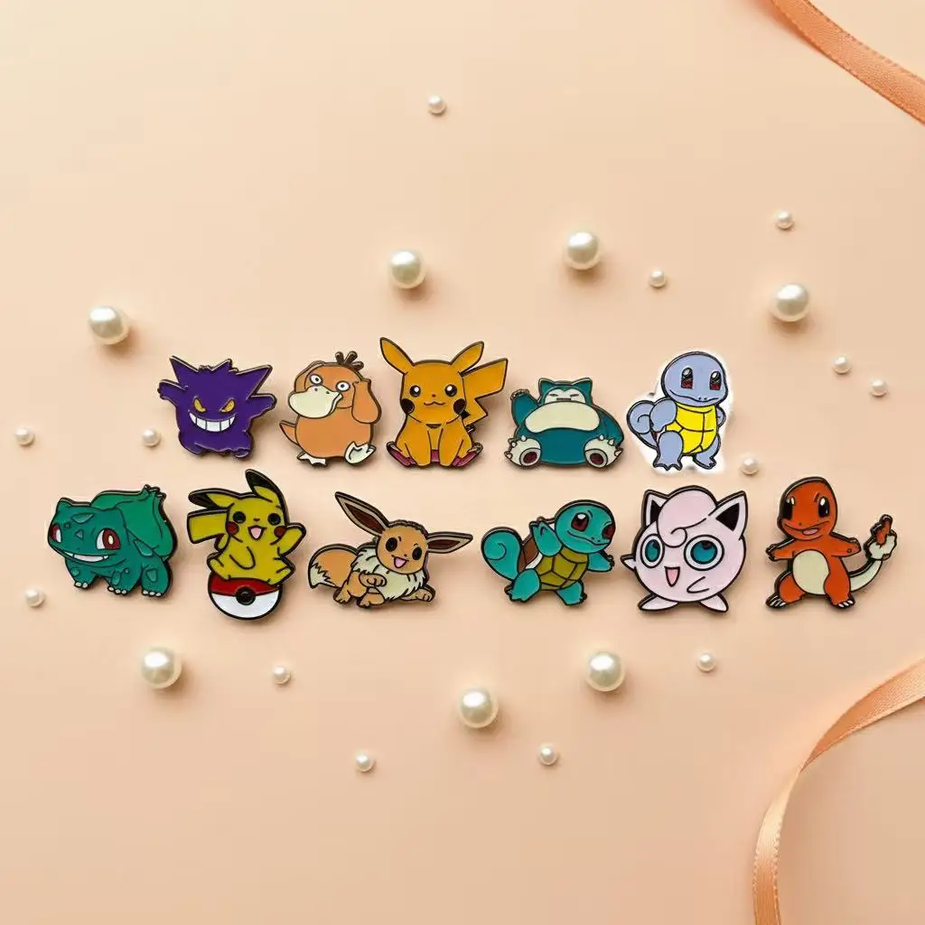 11 Pcs  Enamel Pins Set Creative Bandage Brooches for Backpack Clothes Personalized Metal Emblem Accessories Gift image 5