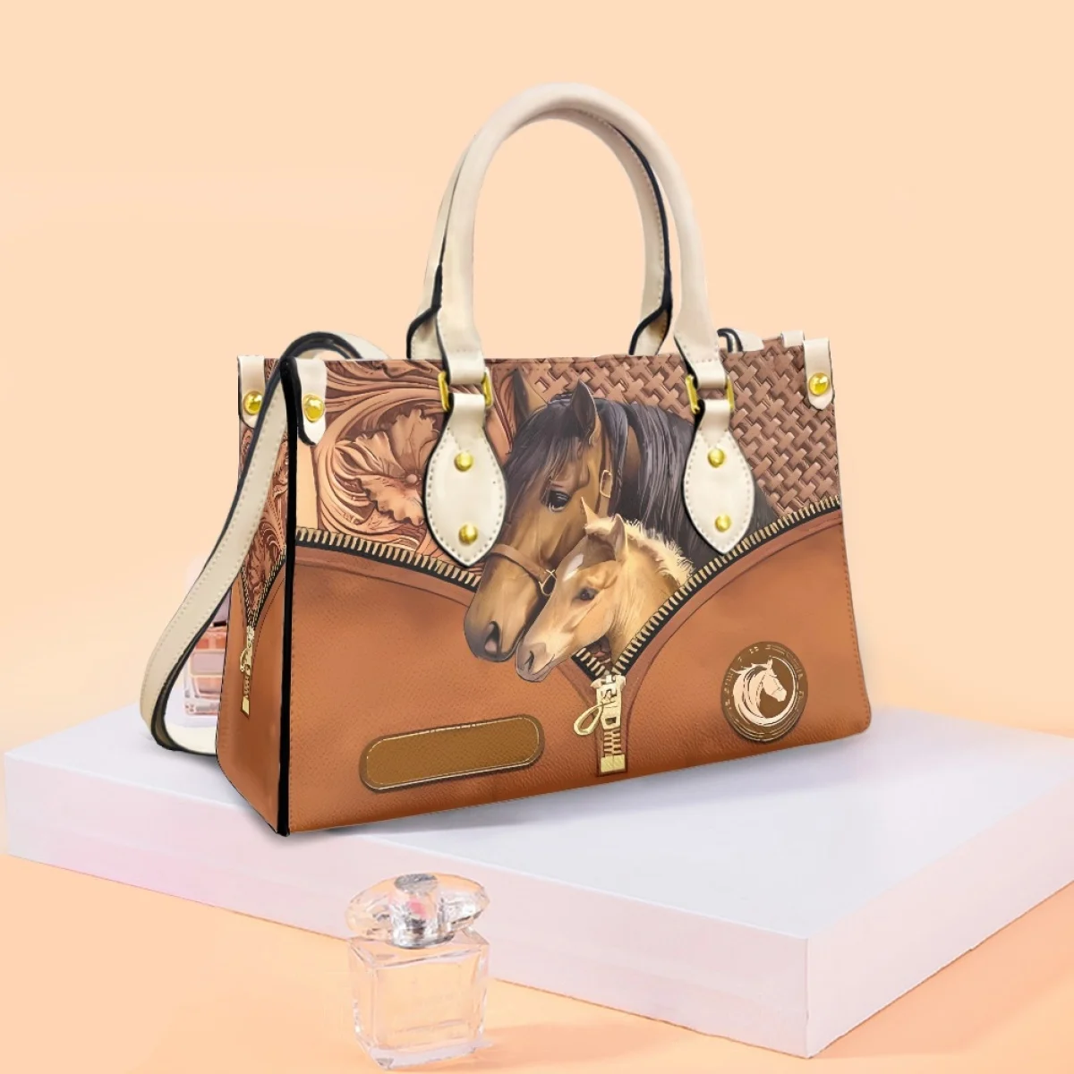 3D Horse Luxury Design Elegant Women Handbag PU Leather Fashion Popular Messenger Bag Vintage Travel Small Purse Shoulder Bags