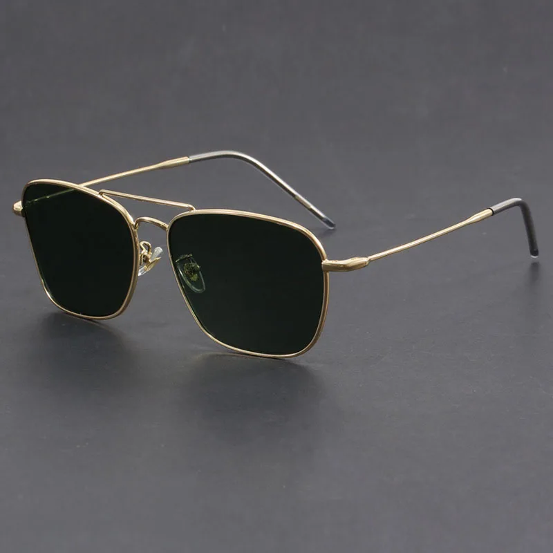 

2024 New Men's Rectangular Metal Driving Special Concave Sunglasses Fashion Women's INS Premium Minimalist Sunglasses UV400