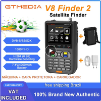 GTMEDIA V8 Finder2 satellite meter Bag Finder satellite DVB-S/S2/S2X 1080P TFT screen LCD high definition 3,5 inch H.264