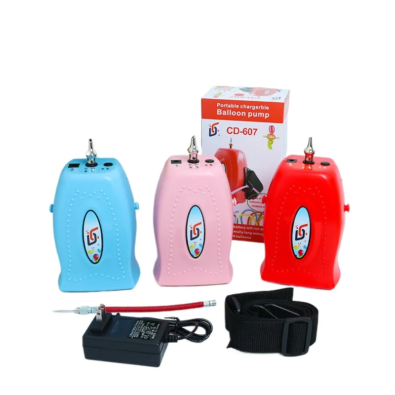 Portable Rechargeable Balloon Pump Strip Balloon Machine CD-607 Magic Balloon Dedicated Air Pump