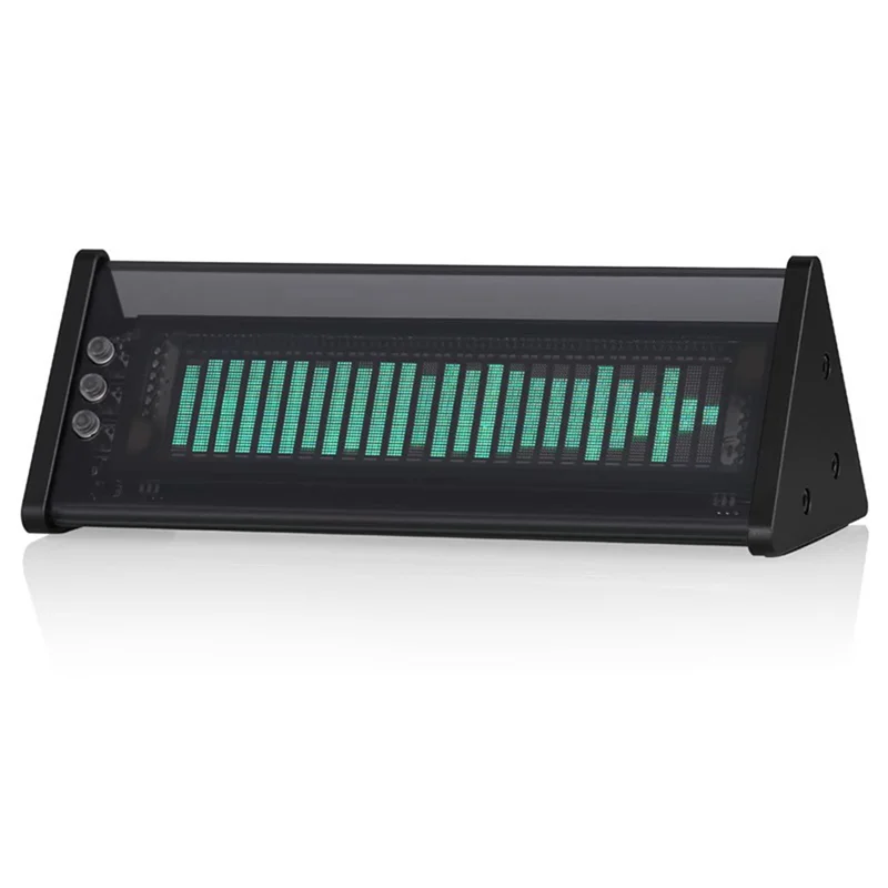 

-A02R Retro VFD Music Spectrum Display Screen Audio Switcher Sound Level Meter Desktop Clock Remote Controlled Bluetooth 5.0