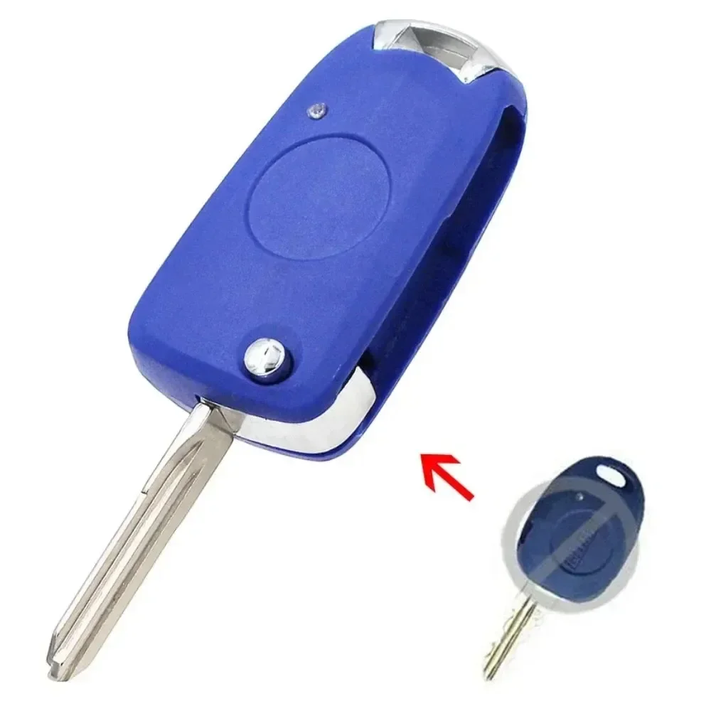 

3-кнопочный складной автомобильный чехол с дистанционным управлением для Fiat 500 Panda Stilo Ducato Punto, авто Uncut SIP22, замена лезвия