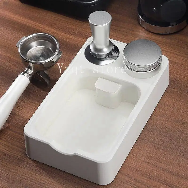 Coffee multi-functional slag box ABS storage box handle bracket powder pressing hammer cloth powder device base slag bucket