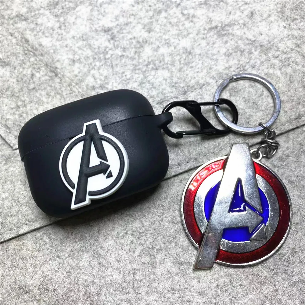 MINISO-Silicone sem fio Earbuds Shell protetora com chaveiro, Marvel fone de ouvido, capa para SONY LinkBuds S WF-LS900N