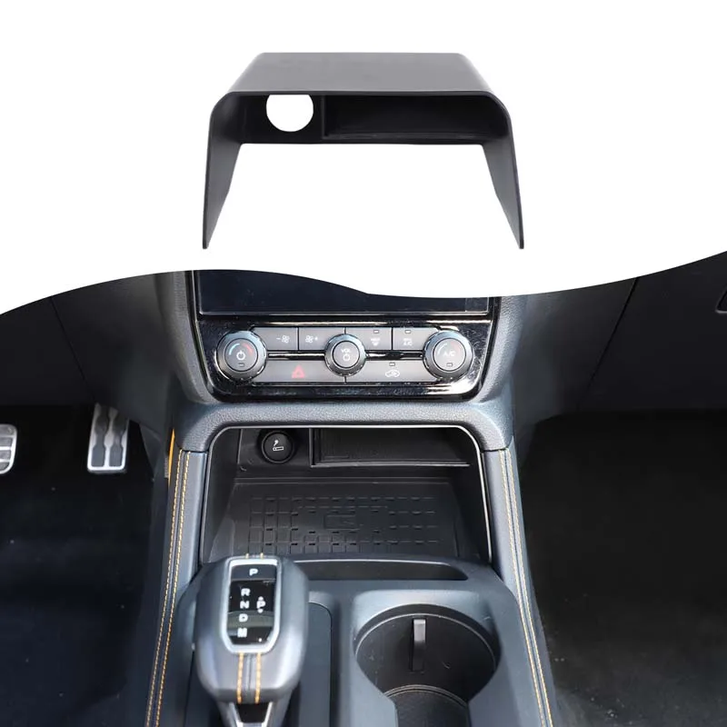 

1Pcs ABS black For Ford Ranger T9 2023+ car central control storage box organizer car interior modification accessories