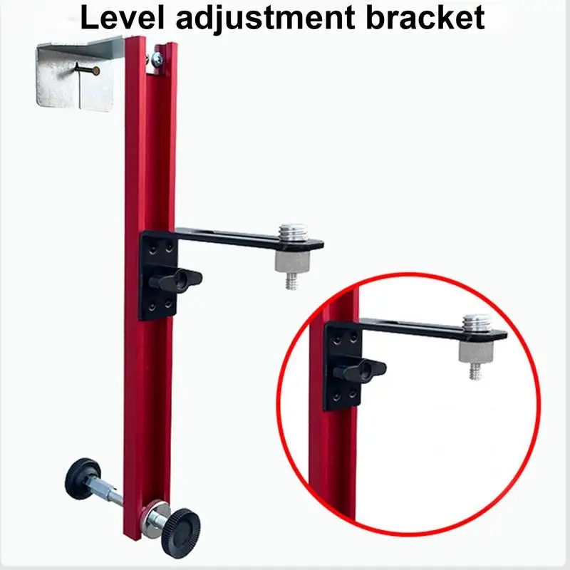 Wall Mounted Level Holder Aluminum Alloy laser Level Stand Adjustable Construction Supplies Stable Triangular Structure