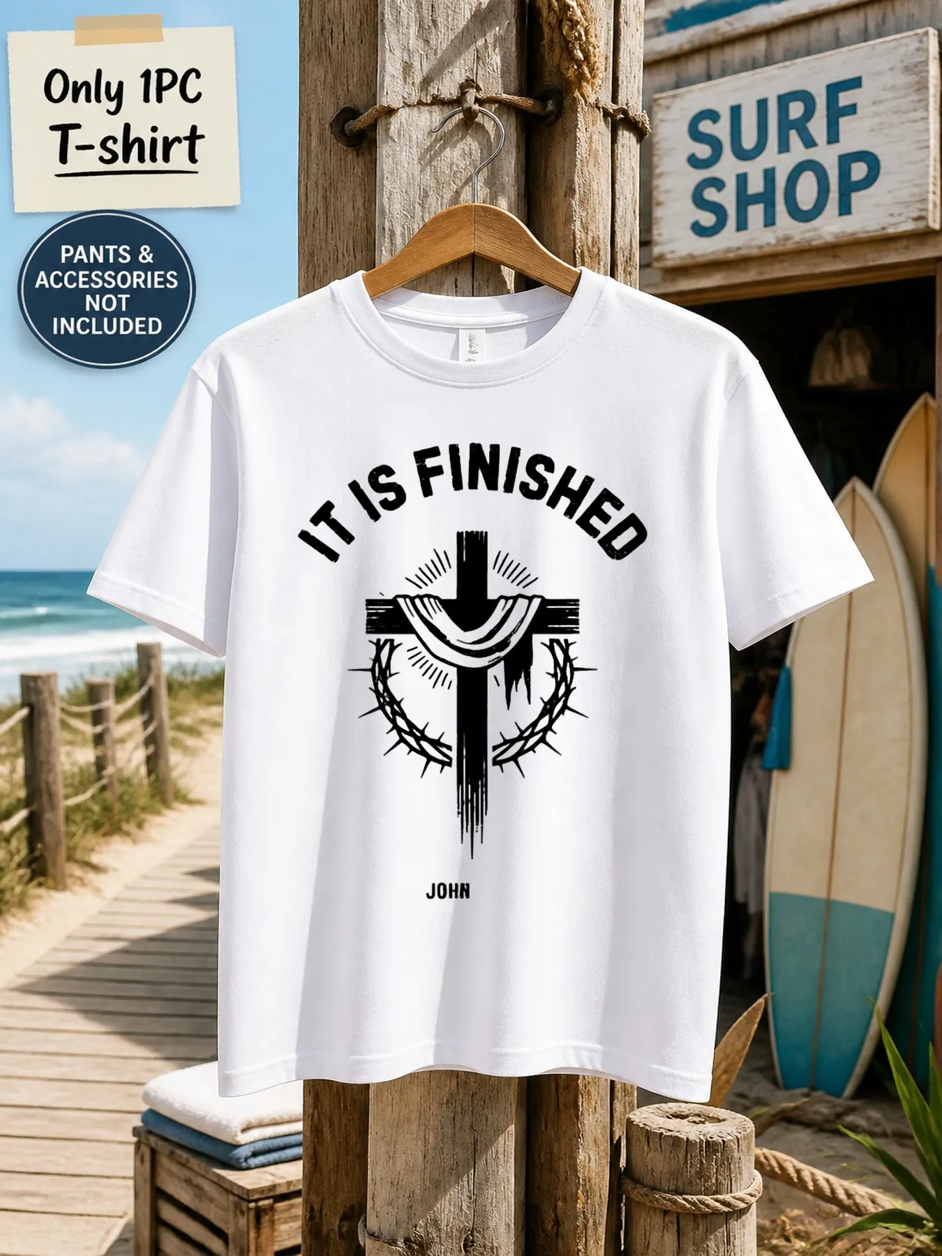 1pc Men'S Graphic T-Shirt 