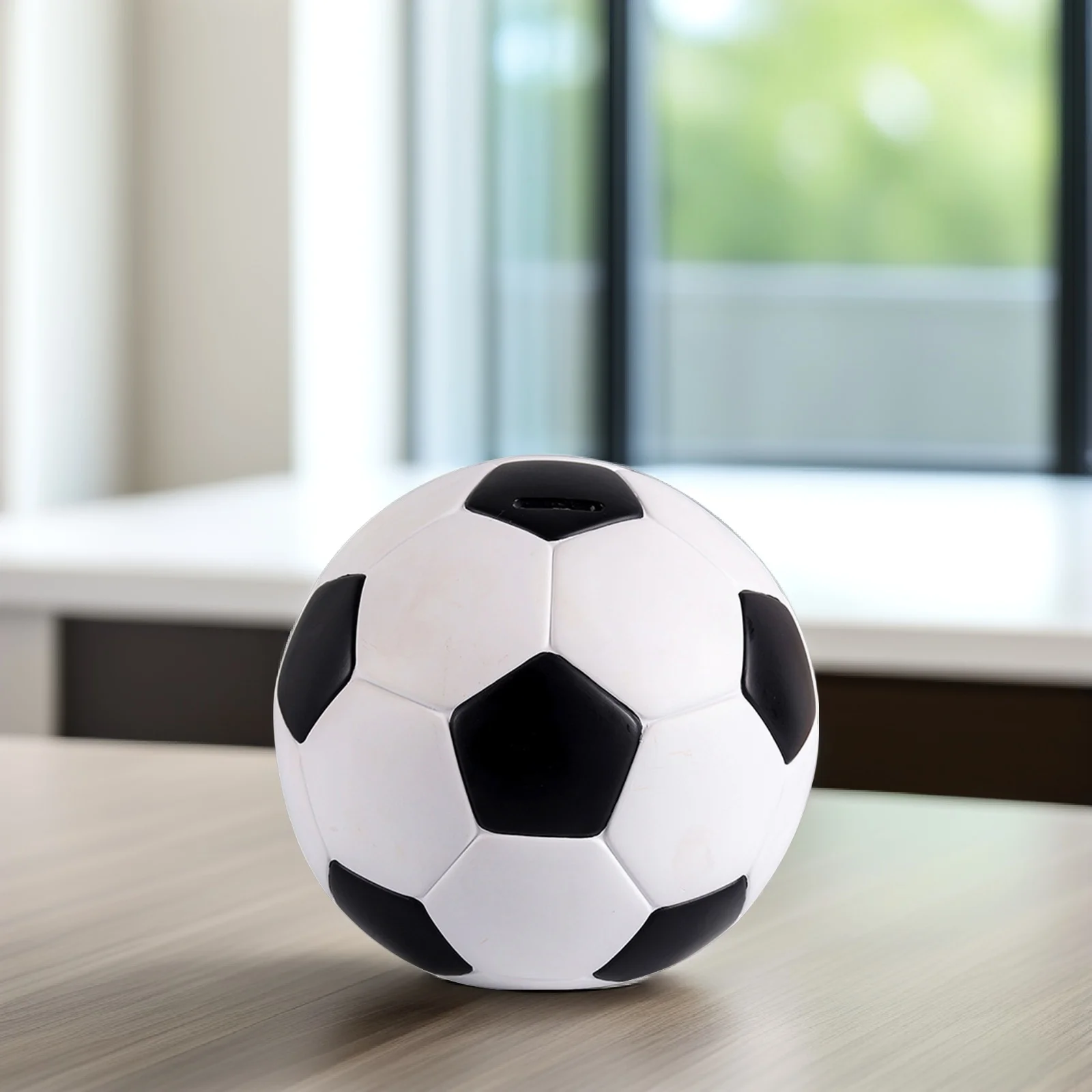 

Totority Football Piggy Bank for Boys Kids Home Decor Money Jar Savings Pot Vinyl Block Out Curtain Adult Woman Child Gift