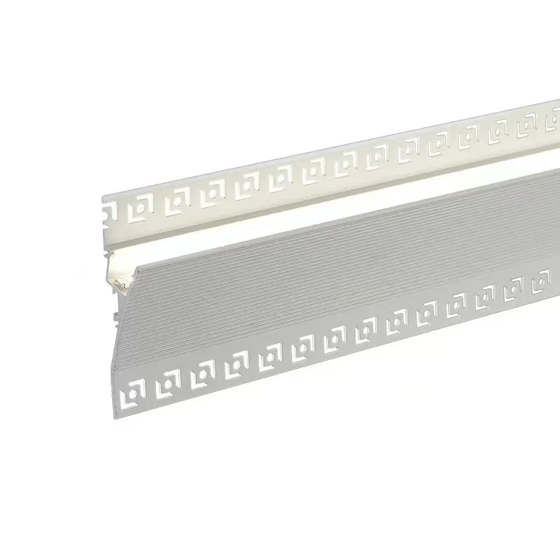 Profilé LED en aluminium pour salon, plafond vers le haut, lampe de ligne, taille intérieure, escales invisibles, profil de réflexion de la lumière linéaire, 1.5m