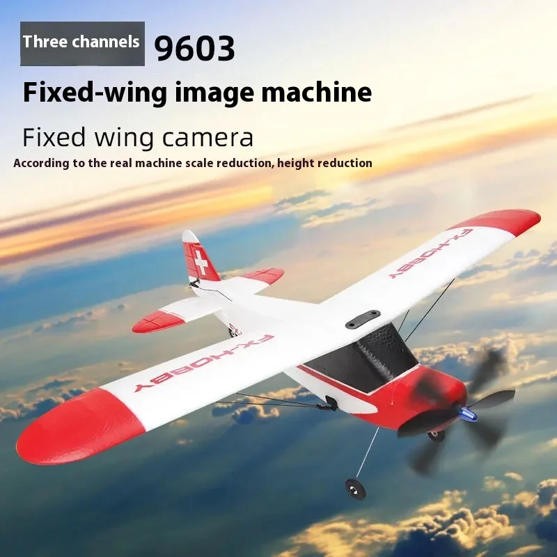 In Stock Fx9603 3-Channels J3 Remote Control Aircraft Fixed Wing Brushless Cessna Model Airplane Children Christmas Toys Gifts